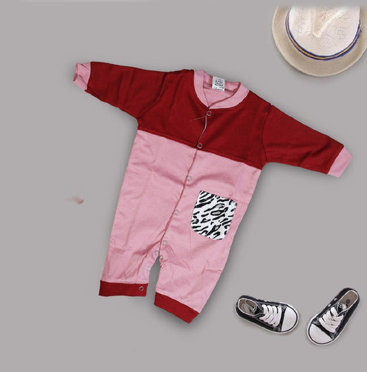 Pink Coloured Cotton Boys Daily wear Jumpsuit!!