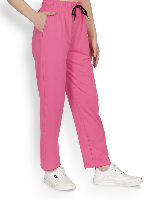 Onion Pink Coloured Fine Knittin Solid Best Fit Comfortable Women Day or Night Sleep/Comfort Lounge Pants!!