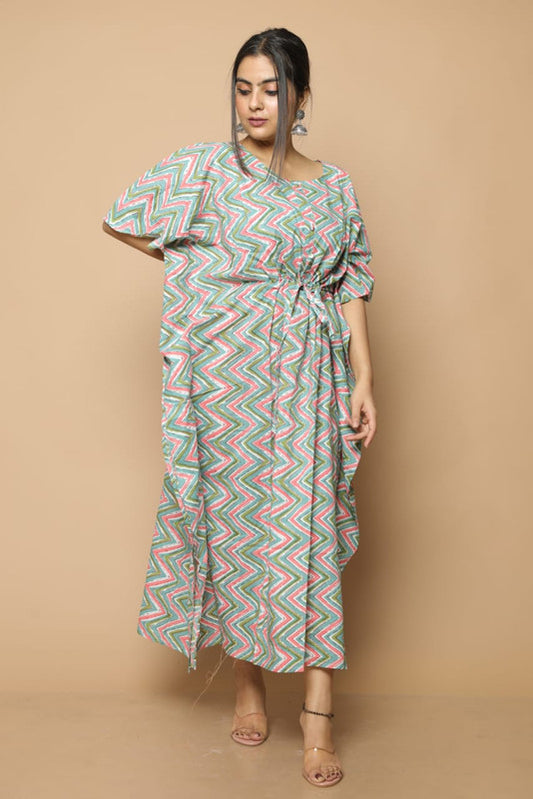 COTTON KAFTAN FREE SIZE UP TO 4XL