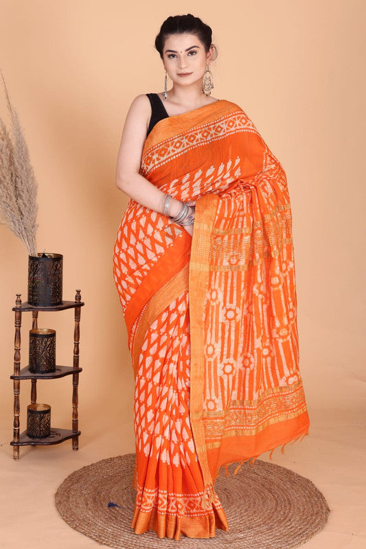 Beautiful Designer Linen  Saree