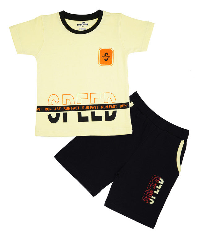 Lemon Coloured Boys Baba Suit set!!