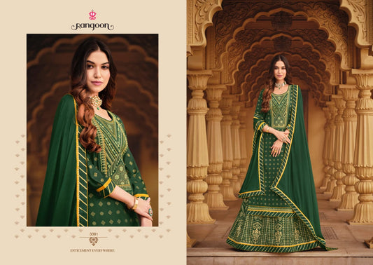 Designer Fully Stitched Suits with Bottom and Dupatta- Roys4705