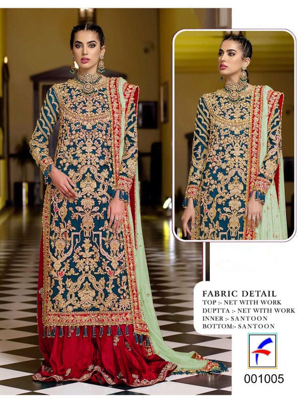 Designer Suits - Top - Bottom - Dupatta