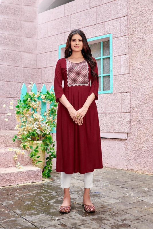 Regular wear Rayon Kurti - Roys4453