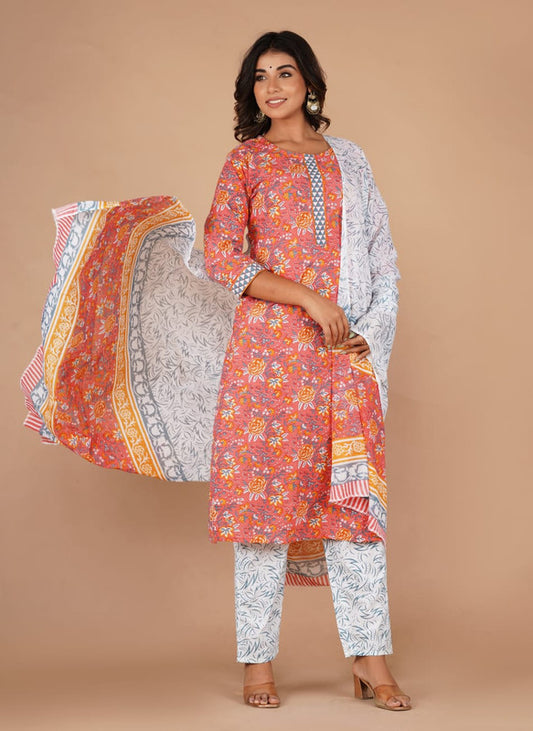 Designer Fully Stitched Suits with Bottom and Dupatta