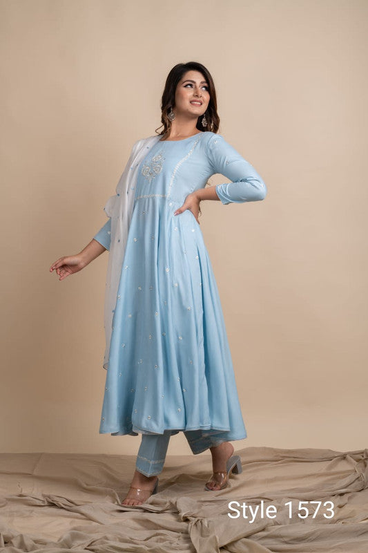 Kurti with Bottom and Dupatta- Roys3689