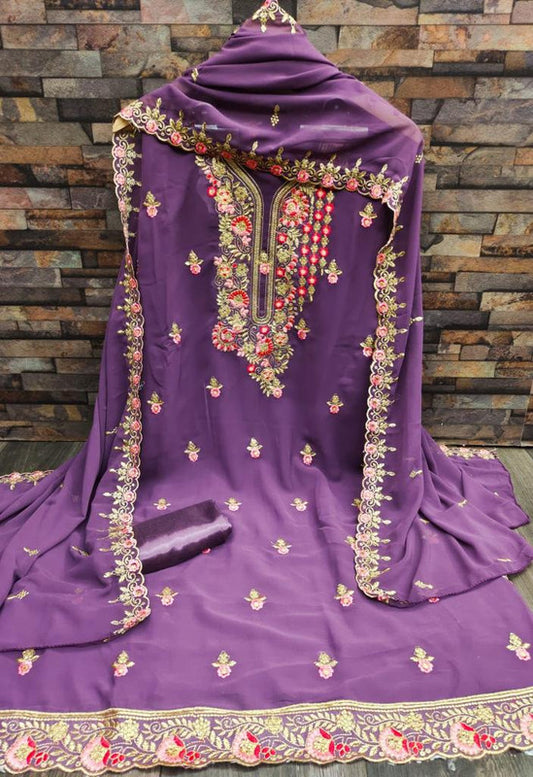 Exclusive Dress Material Suit- Top - Bottom - Dupatta