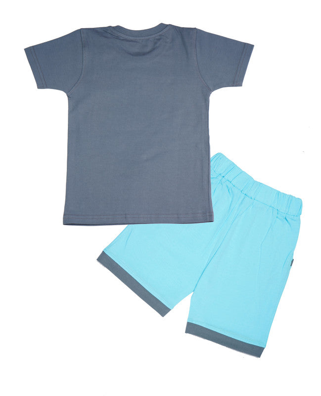 D Grey Coloured Boys Baba Suit set!!