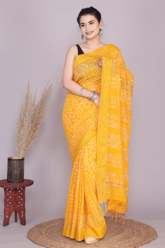 Beautiful Designer Linen  Saree