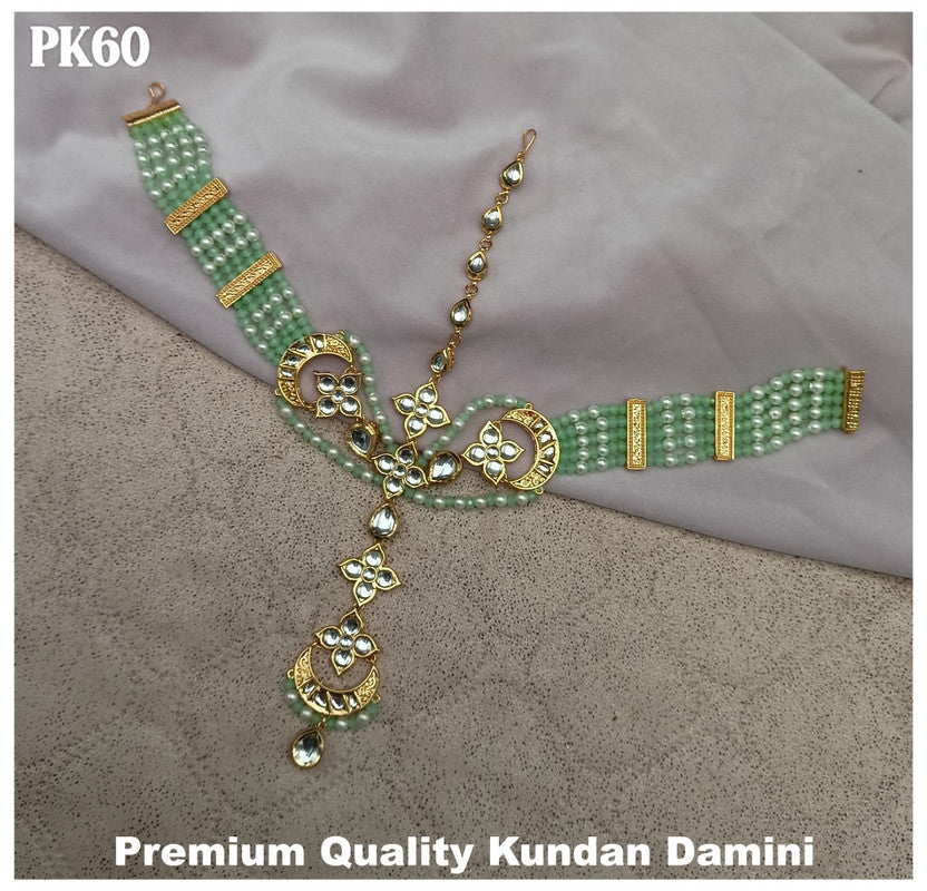 Premium Quality  Kundan Jewellery Necklace set with Ear Rings