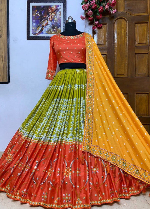Net Sea Green A Line Lehenga Choli at best price in Surat by Ethnic Point |  ID: 10467065748