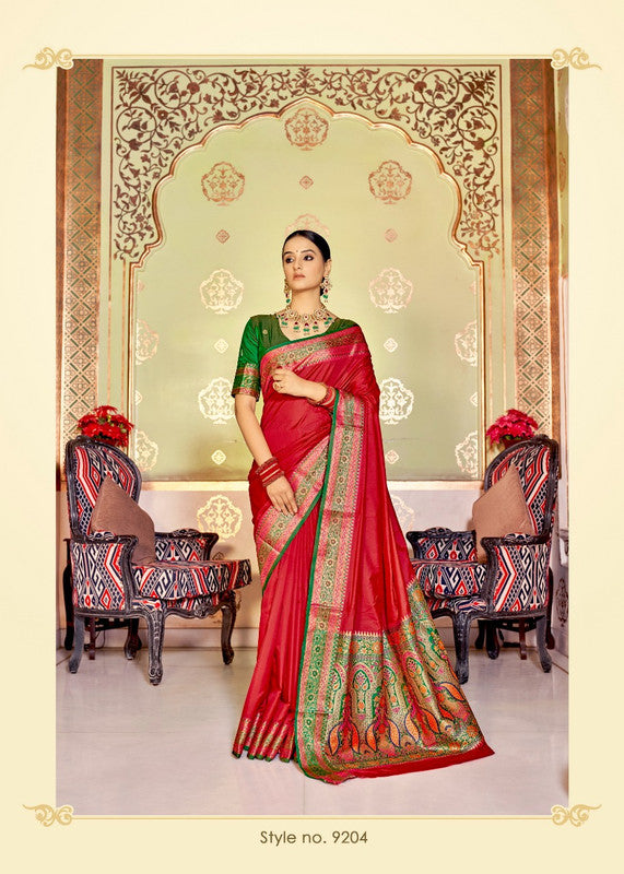 Beautiful Soft Banarasi silk with Rich Designer Pallu Saree