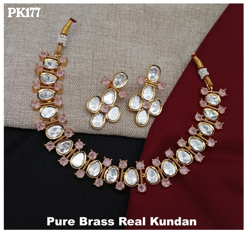 Premium Quality  Kundan Jewellery Necklace set with Ear Rings