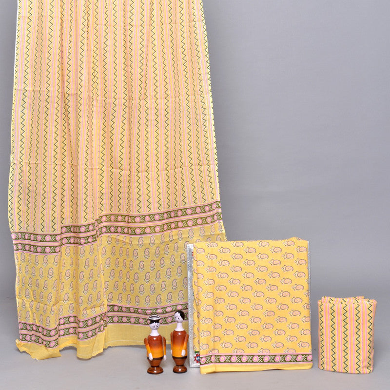 BEAUTIFUL HAND PRINTED COTTON  SUITS WITH DUPATTA!!