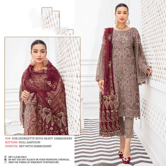 Premium Soft Georgette with Heavy Embroidery Designer Suit