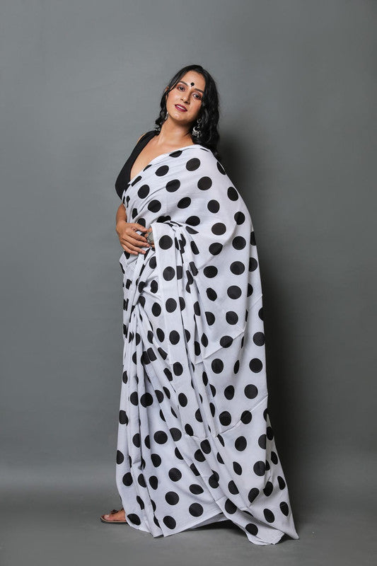 EXCLUSIVE HAND PRINTED MUL COTTON SAREE!!