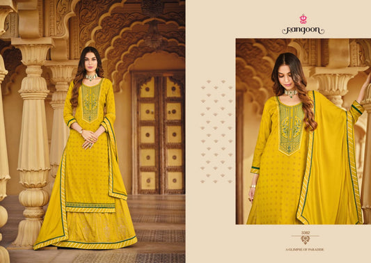 Designer Fully Stitched Suits with Bottom and Dupatta- Roys4705