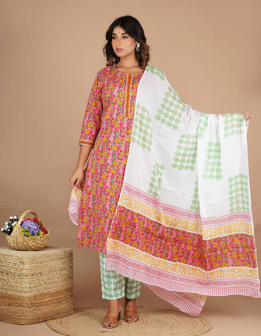 Designer Fully Stitched Suits with Bottom and Dupatta