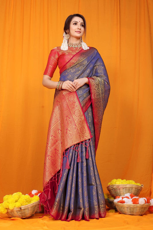 Designer Pure softly Banarasi   handloom silk with pure jari wewing saree