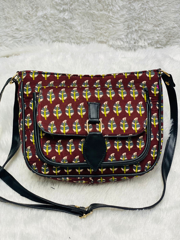 Women Maroon Exclusive The Zip Flap Sling Bag!!