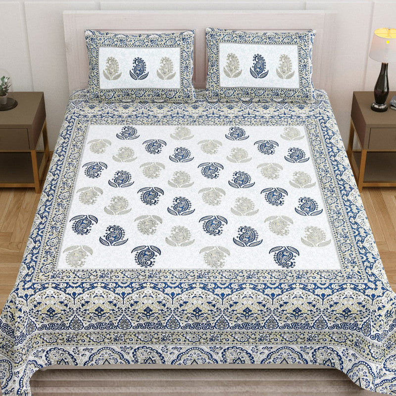 BEAUTIFUL HANDPRINTED DOUBLE BEDSHEET