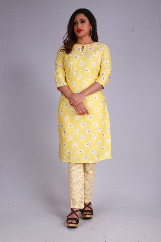 Rayon Printed Kurti with Pant!!