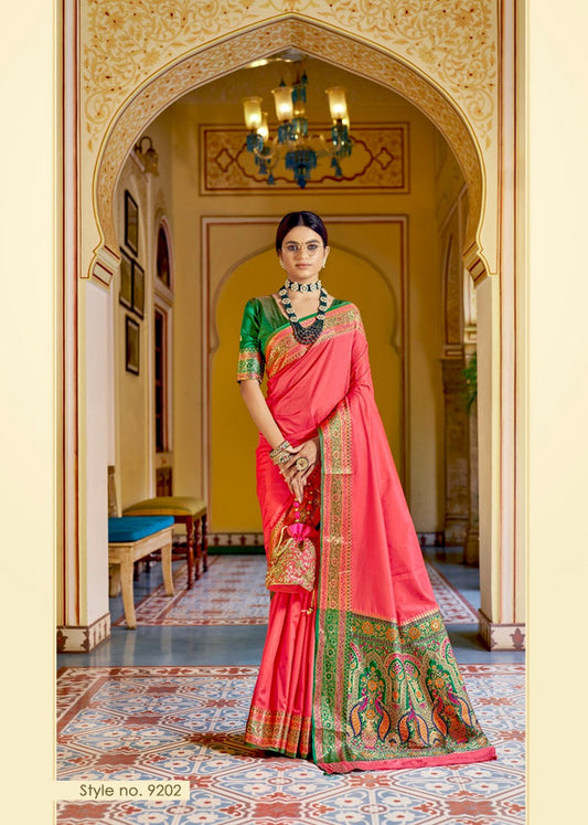 Beautiful Soft Banarasi silk with Rich Designer Pallu Saree