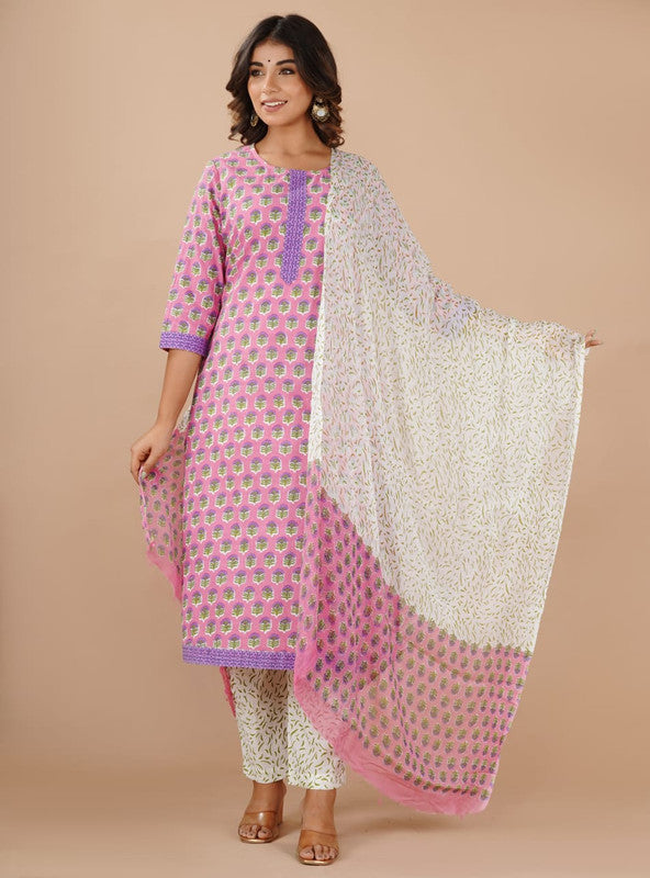 Designer Fully Stitched Suits with Bottom and Dupatta