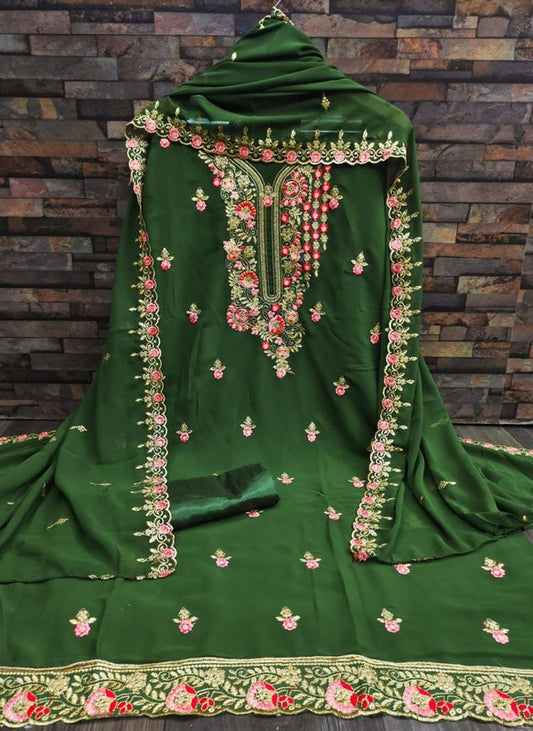 Exclusive Dress Material Suit- Top - Bottom - Dupatta