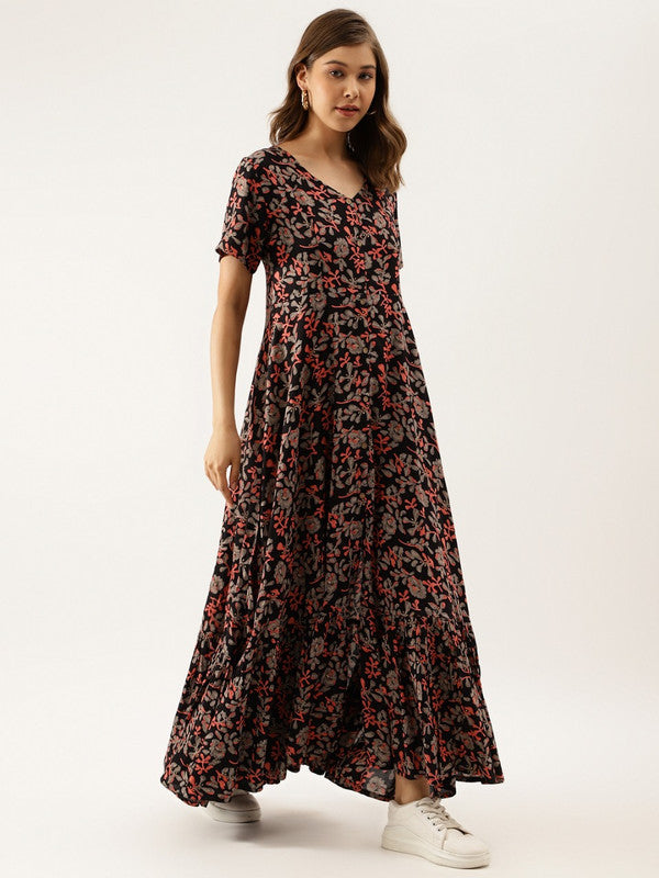 Western-Style Floral Dress, Spring And Summer 2023, New Women's High-End  Georgette Printing, Thin And Long Skirt - AliExpress