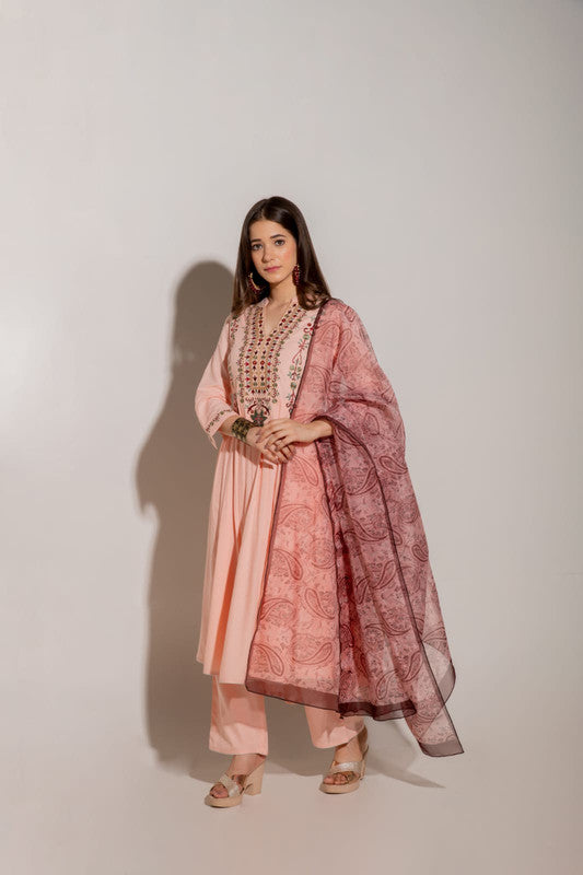 Kurti with Bottom and Dupatta -Roys3701