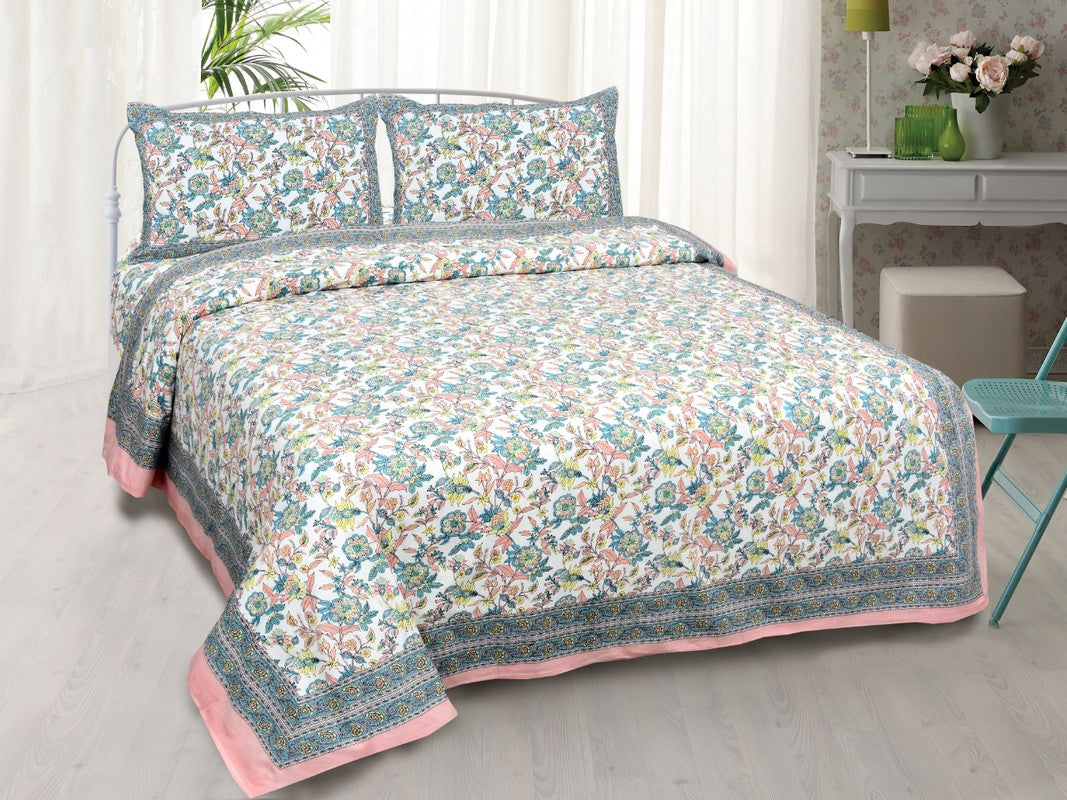 BEAUTIFUL HANDPRINTED DOUBLE BEDSHEET