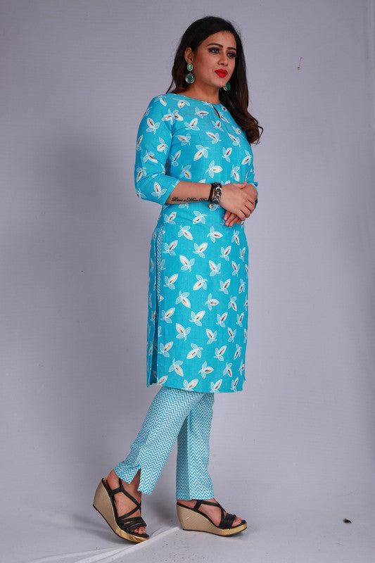 Rayon Printed Kurti with Pant!!