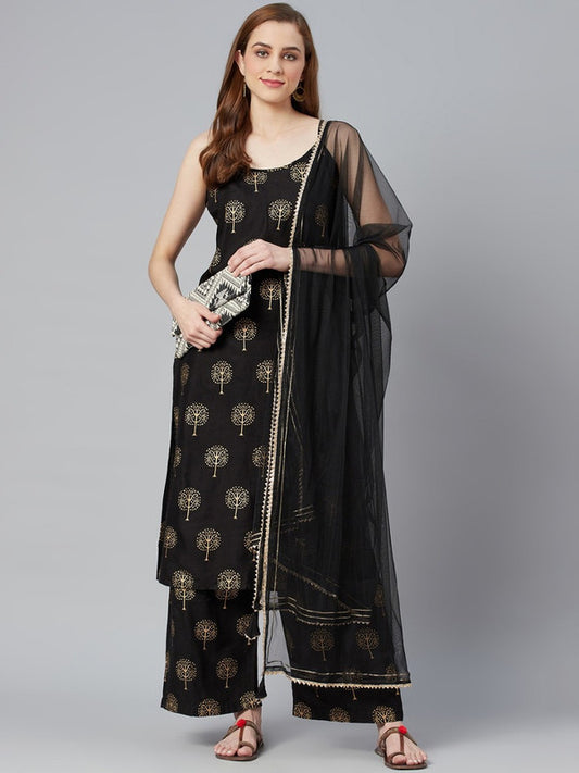 Kurti with Bottom and Dupatta