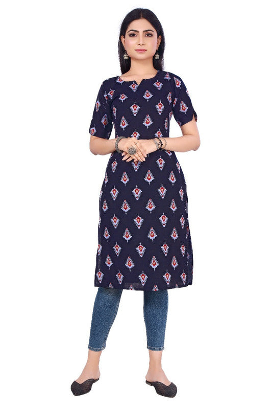 PRINTED COTTON DAILY WEAR KURTI!!