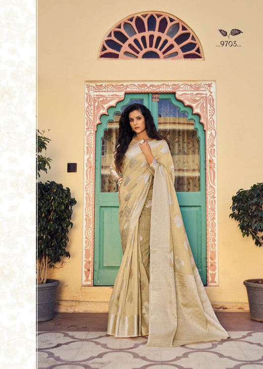 Designer Soft modal with silver waeving sarees