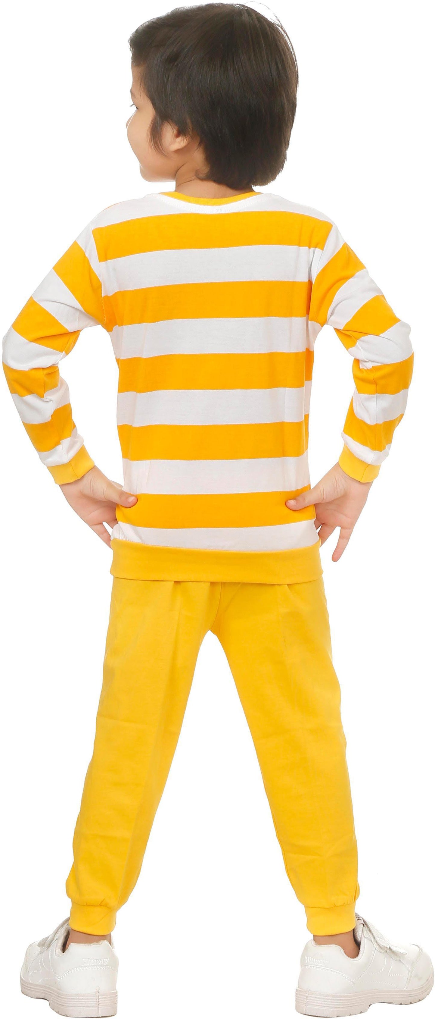 Yellow Coloured Cotton Boys & Girls ( Unisex) Daily wear T Shirt & Pant!!