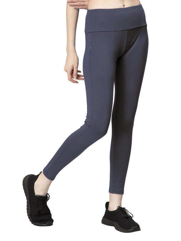 Grey Coloured Premium Polyester Lycra Stretchable And Sweat Free Ultrasoft Comfortable Women Yoga Pants!!