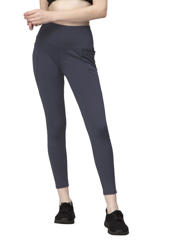 Grey Coloured Premium Polyester Lycra Stretchable And Sweat Free Ultrasoft Comfortable Women Yoga Pants!!