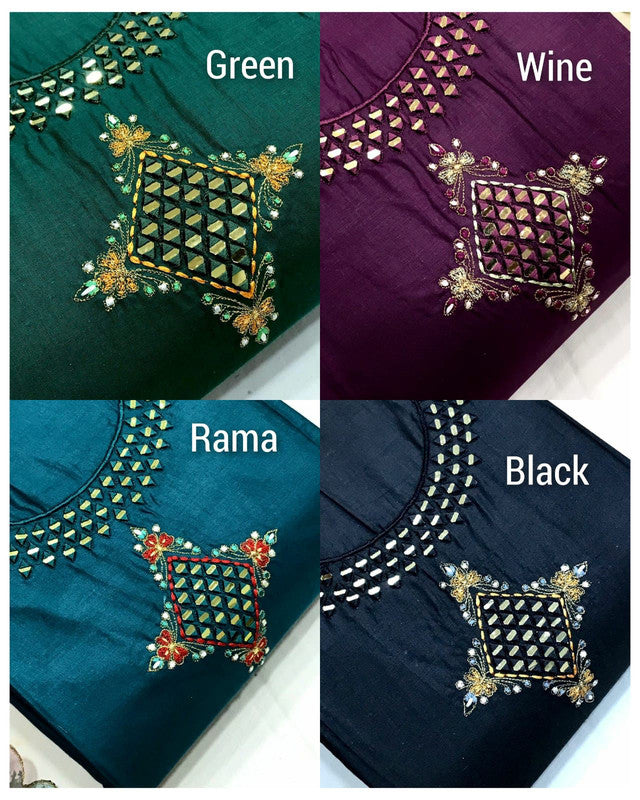 Exclusive Dress Material Suit- Top - Bottom - Dupatta