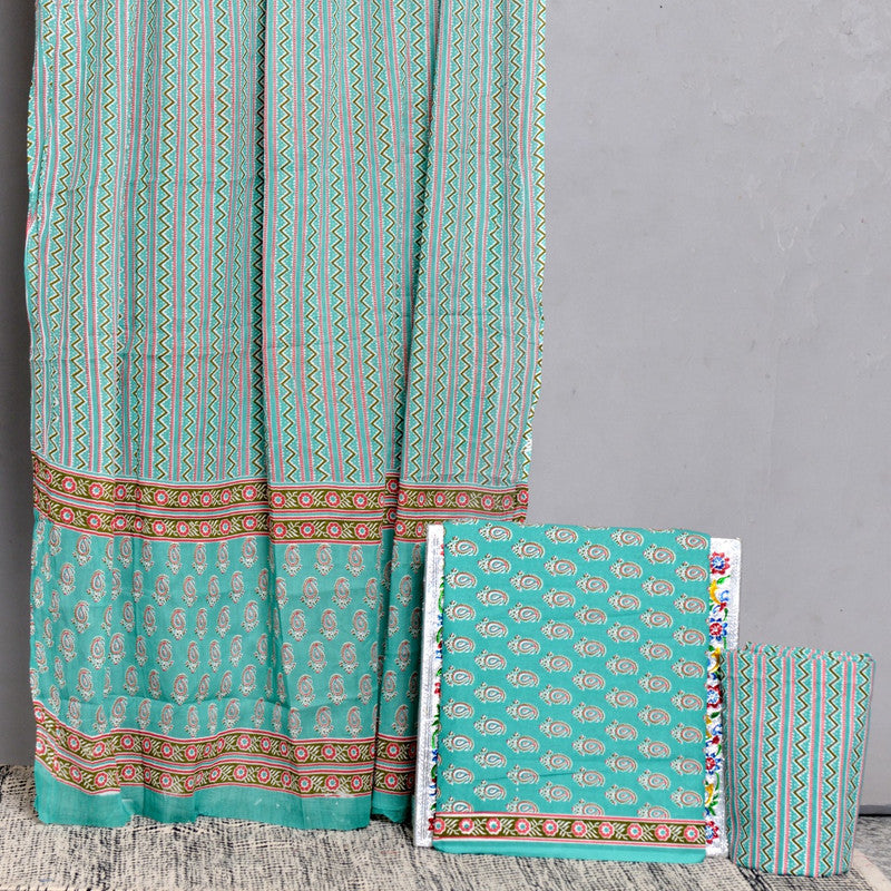 BEAUTIFUL HAND PRINTED COTTON  SUITS WITH DUPATTA!!