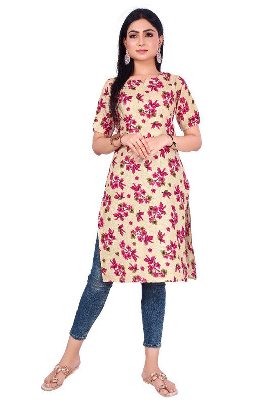 PRINTED COTTON DAILY WEAR KURTI!!