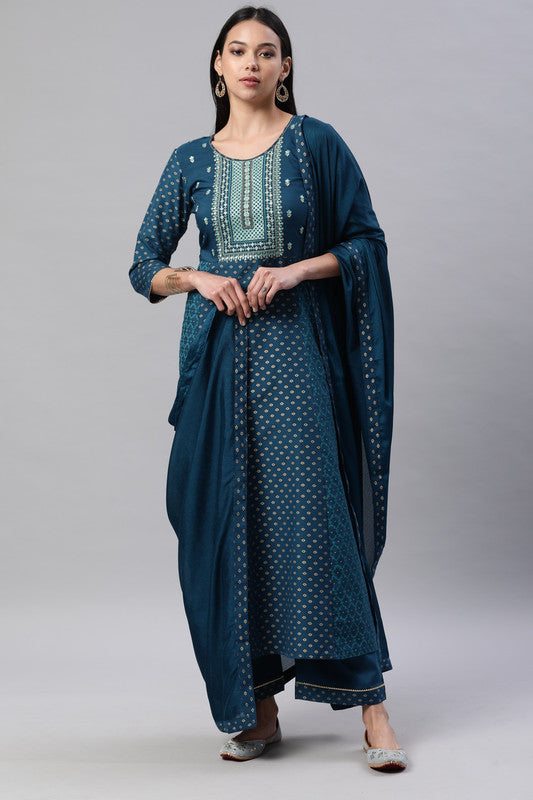 Designer Fully Stitched Suits with Bottom and Dupatta- Roys4497