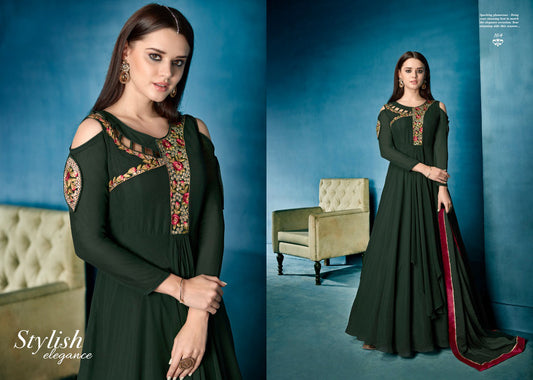 Readymade Designer Gowns with Bottom and Dupatta