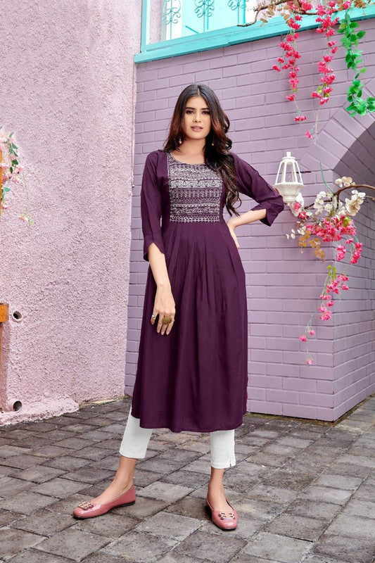 Regular wear Rayon Kurti - Roys4453