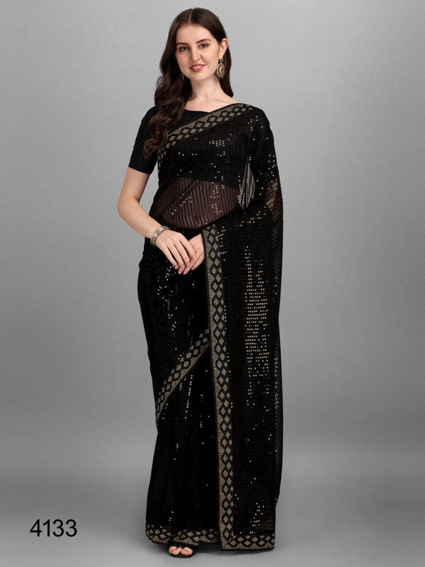 Beautiful Party Wear Sequence saree!!