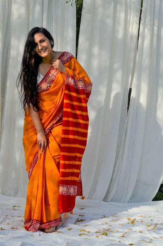 New Fancy Pure Mulmul Cotton Silk Saree!!