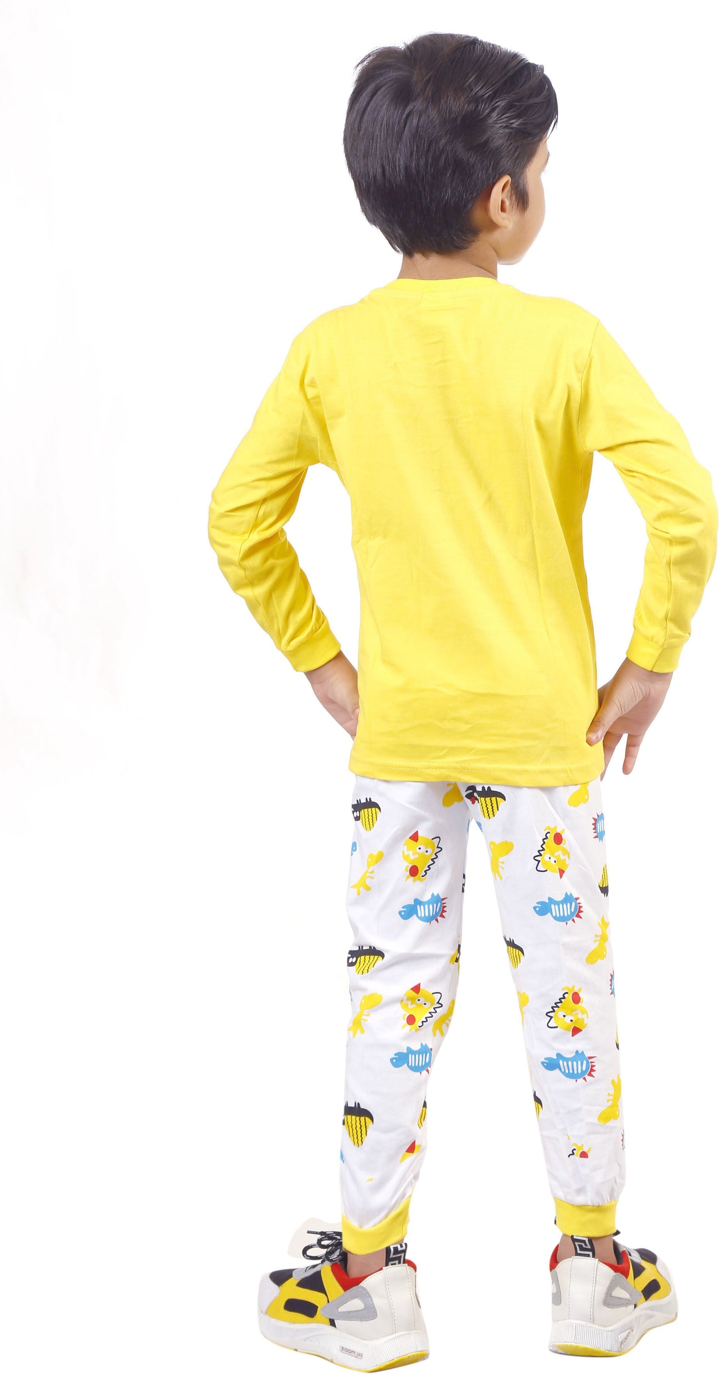 Yellow Coloured Cotton Boys & Girls ( Unisex) Daily wear T Shirt & Pant!!