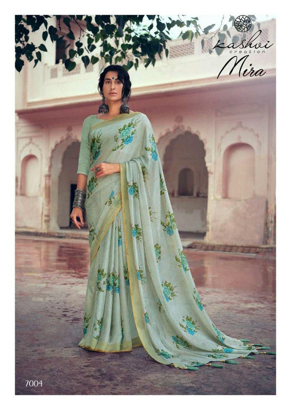 Designer RimZim silk With Zari Border saree