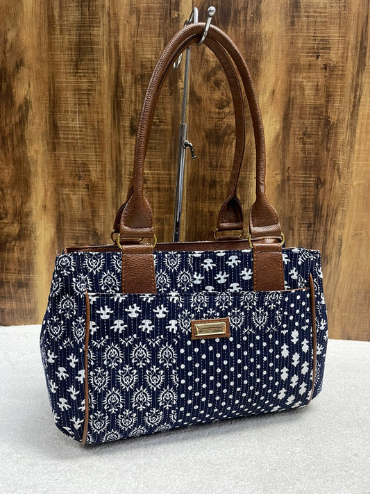 Women Blue Exclusive 3 zip Daily & Office Use Hand Bag!!